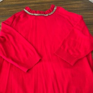 Talbots embellished sweater